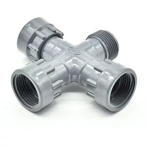 Rain szelepkötő idom kereszt 1" KBBB 3 hollander