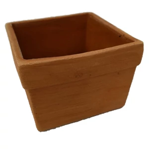 Agyag kaspó baby antikolt szögletes