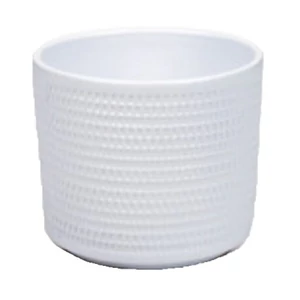 Calla hengerkaspó matt fehér 16 cm