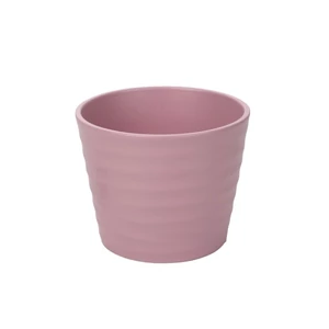 'Wave' kerámia kaspó matt rózsaszín 19 cm