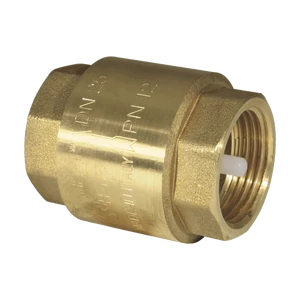 Sárga réz visszacsapó szelep 1" BB