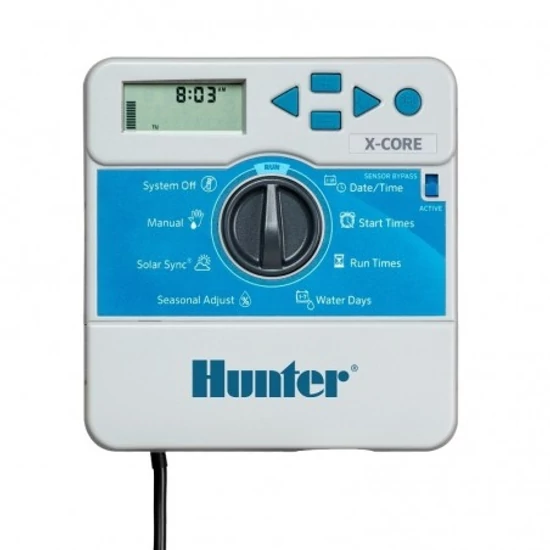 Hunter X-Core 801 IE; 8 zónás beltéri öntözésvezérlő