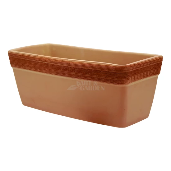 Antik barázdált virágláda húzott 60 cm