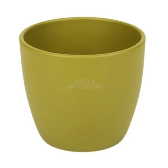 Base kerámia kaspó matt bambusz 17 cm