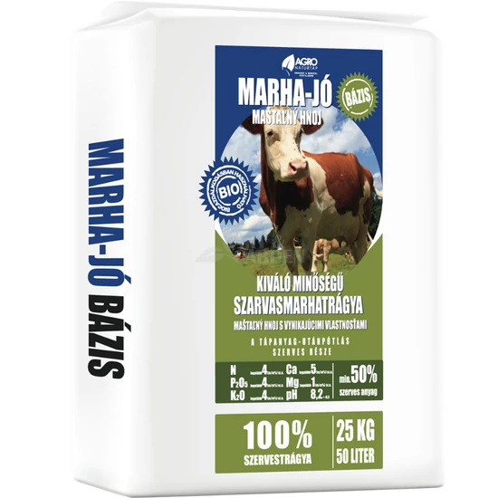 Marha-Jó Bázis (por) szarvasmarha trágya 25 kg