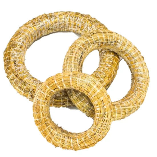 Szalma koszorúalap 25 cm