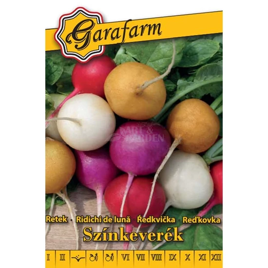 Hónapos retek színkeverék vetőmag